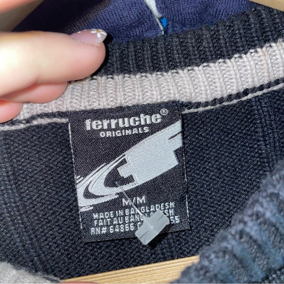 Ferruche | Sweaters | Ferruche Black And Grey Vintage 9s Sweater | Poshmark